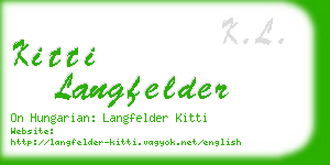 kitti langfelder business card